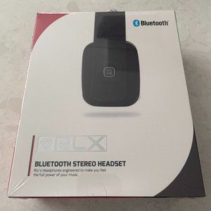 NEW RLX RLX-100 Bluetooth Stereo Headset Headphones Red Black SEALED